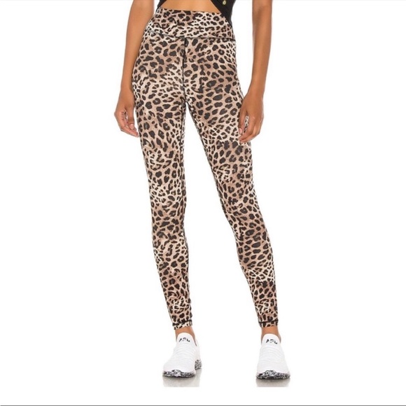 Spiritual Gangster Pants - Spiritual Gangster Perfect High Waisted Leggings Leopard Animal Print Size Small